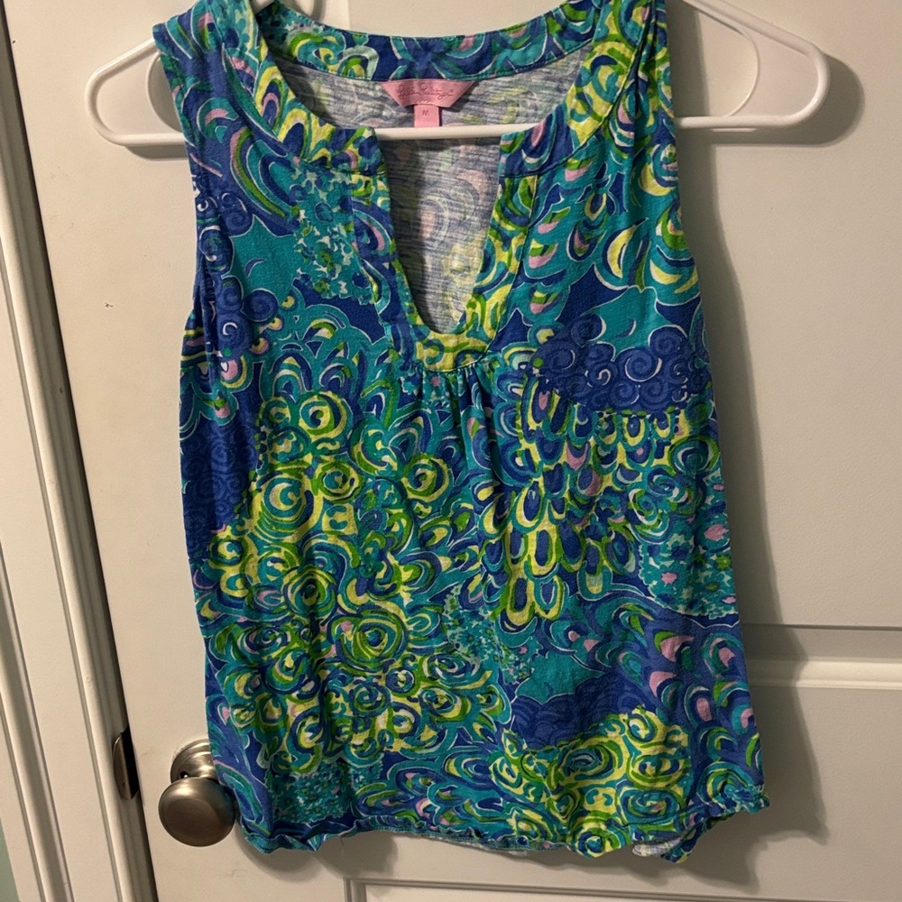 Blue and Green Lily Pulitzer blouse
